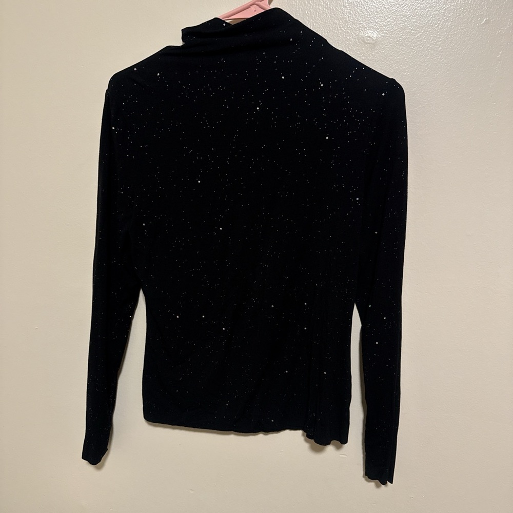 Sparkle Black Long Sleeve Top